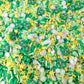 FAKE Green Christmas Polymer Clay Sprinkle Mix (NOT EDIBLE)  D26-14