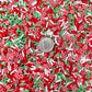 FAKE Green Christmas Themed Peppermint Polymer Clay Sprinkle Mix (NOT EDIBLE)