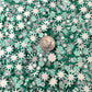 FAKE Green Peppermint, Christmas Mix Polymer Clay Sprinkle (NOT EDIBLE) D25-27