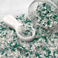 FAKE Green White Winter Themed Polymer Clay Sprinkle Mix (NOT EDIBLE) D3-04