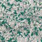 FAKE Green White Winter Themed Polymer Clay Sprinkle Mix (NOT EDIBLE) D3-04