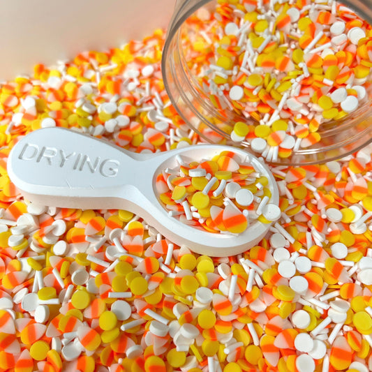 FAKE Halloween Candy Corn Themed Polymer Clay Sprinkle Mix (NOT EDIBLE)  D43-17