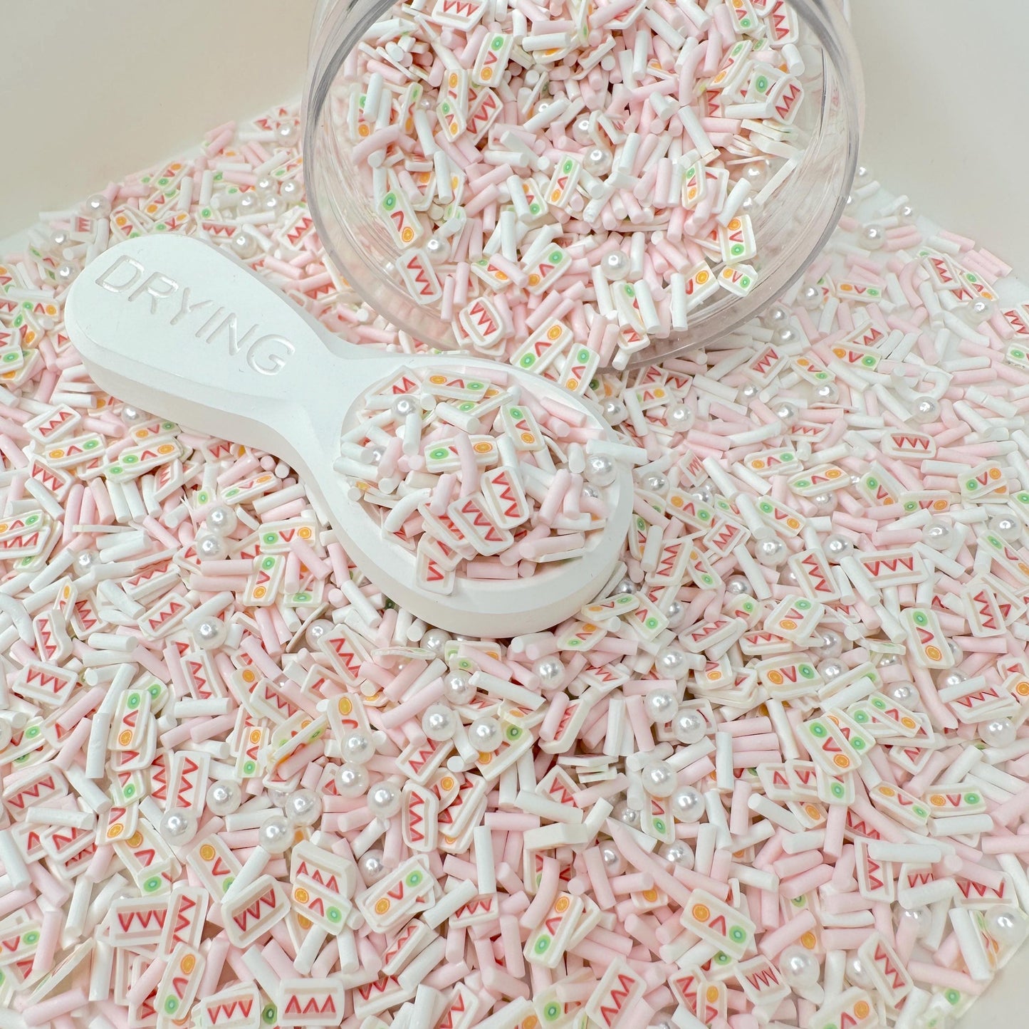 Japanese Fruit Sando Themed Polymer Clay Sprinkle Mix (NOT EDIBLE)