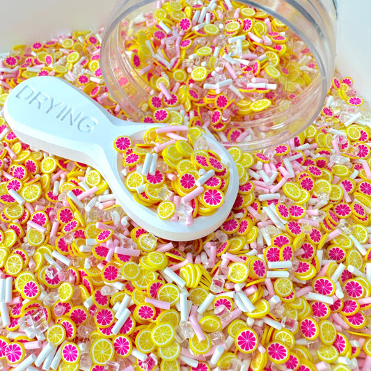 FAKE Lemon Grapefruit Citrus Theme Polymer Clay Sprinkle Mix (NOT EDIBLE) D13-09