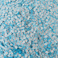 FAKE Light Blue Tropical Flower,Floral Polymer Clay Sprinkle (NOT EDIBLE) D13-23