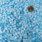 FAKE Light Blue Tropical Flower,Floral Polymer Clay Sprinkle (NOT EDIBLE) D13-23