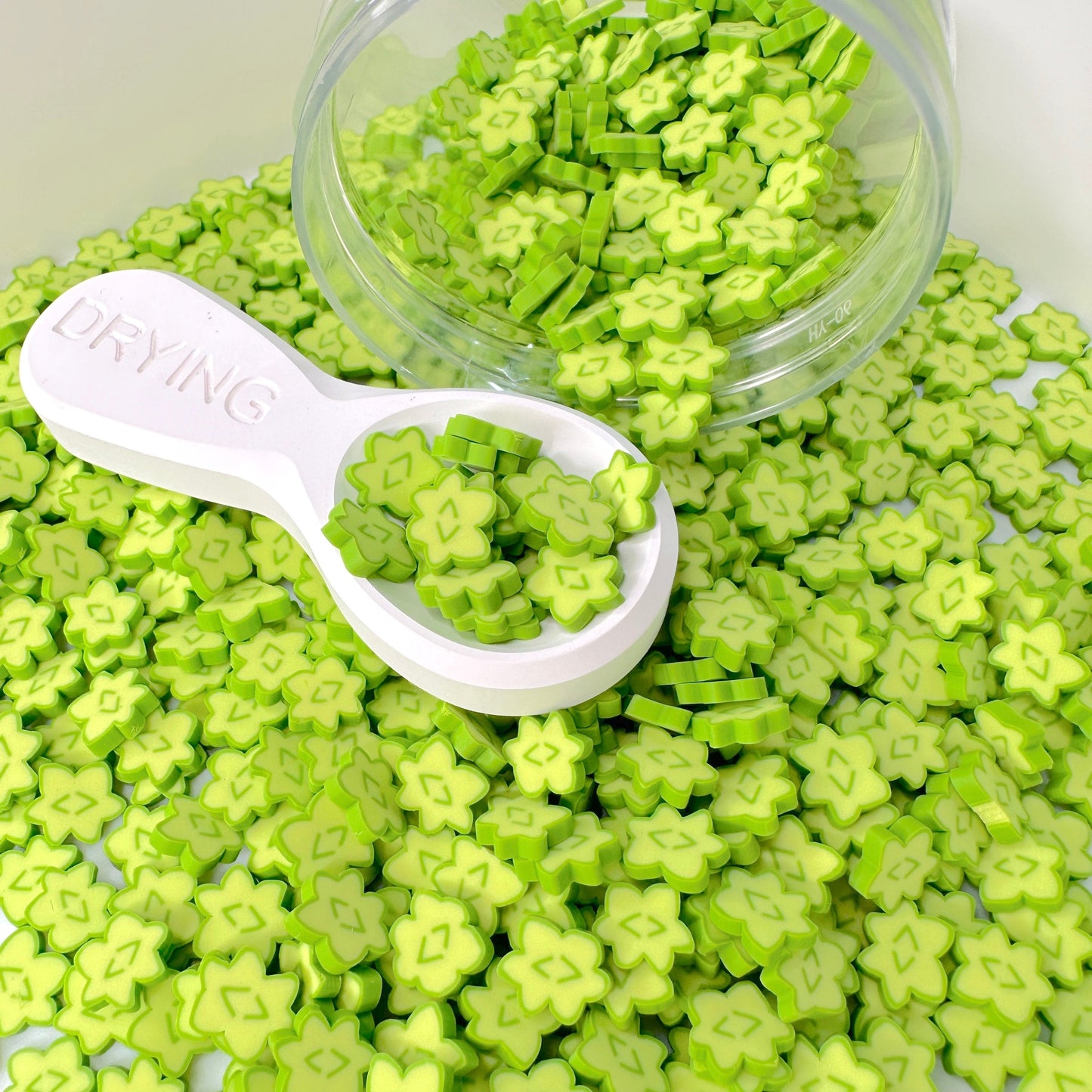 FAKE Light Green Japanese Star Candy Food Clay Sprinkle (NOT EDIBLE, 5MM/10MM)