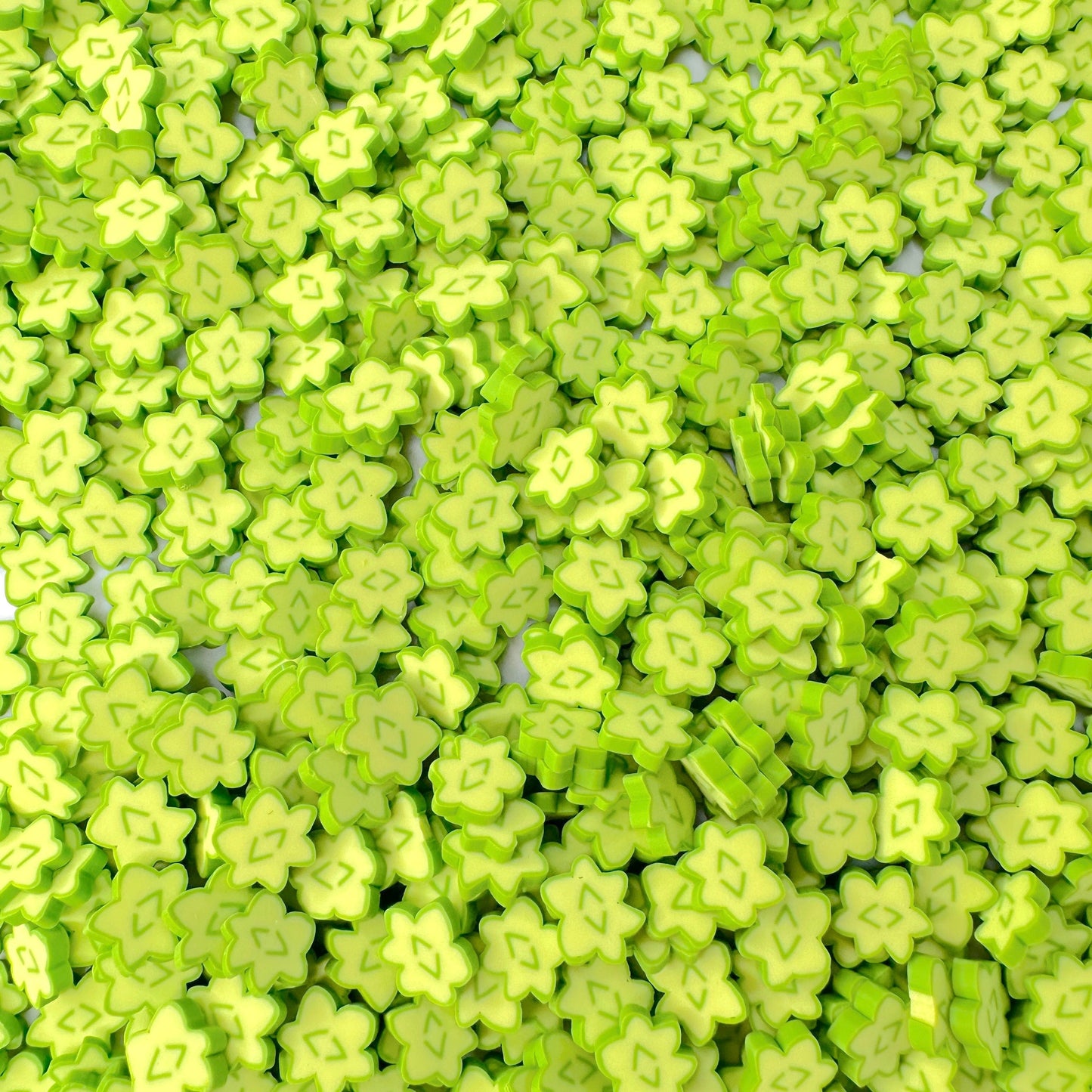 FAKE Light Green Japanese Star Candy Food Clay Sprinkle (NOT EDIBLE, 5MM/10MM)