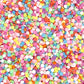 FAKE Light Mixed Color Circle Polymer Clay Sprinkle Mix (NOT EDIBLE)  D19-11