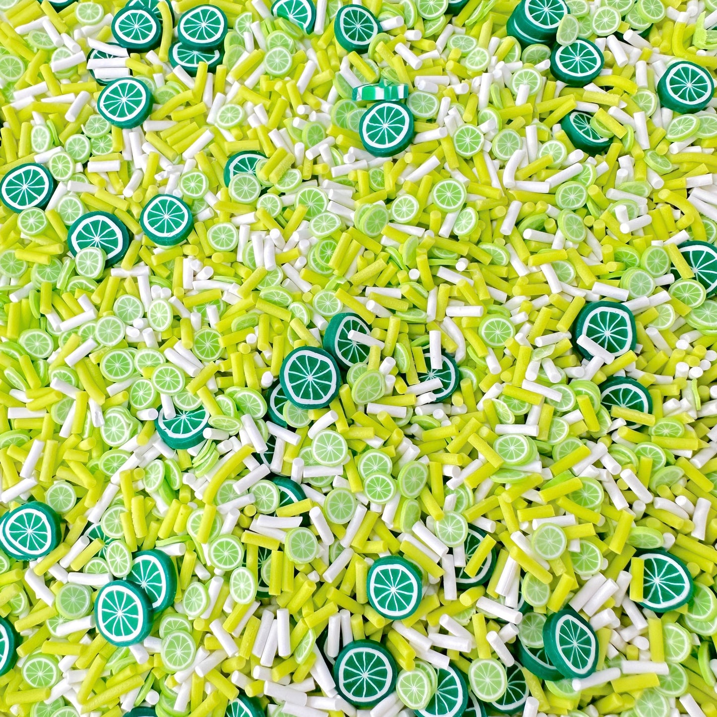 FAKE Lime Mojito Themed Polymer Clay Sprinkle Mix (NOT EDIBLE)  D13-18