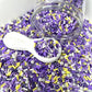 FAKE Lovely Purple Flower, Floral Polymer Clay Sprinkle Mix (NOT EDIBLE) D48-17
