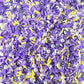FAKE Lovely Purple Flower, Floral Polymer Clay Sprinkle Mix (NOT EDIBLE) D48-17