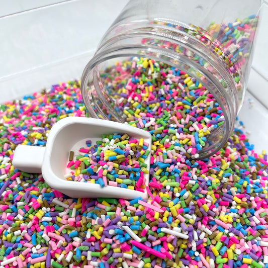 FAKE Mixed Color Polymer Clay Sprinkle Pieces Mix (NOT EDIBLE) D11-36
