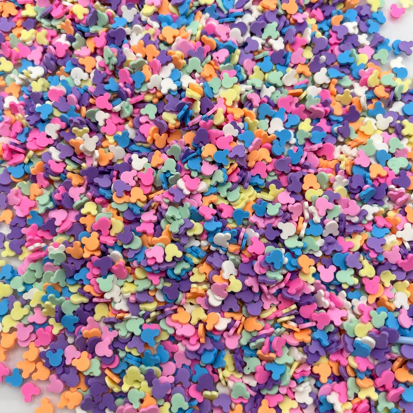 FAKE Mixed Colors Mouse Head Polymer Clay Sprinkle Mix (NOT EDIBLE) D31-08