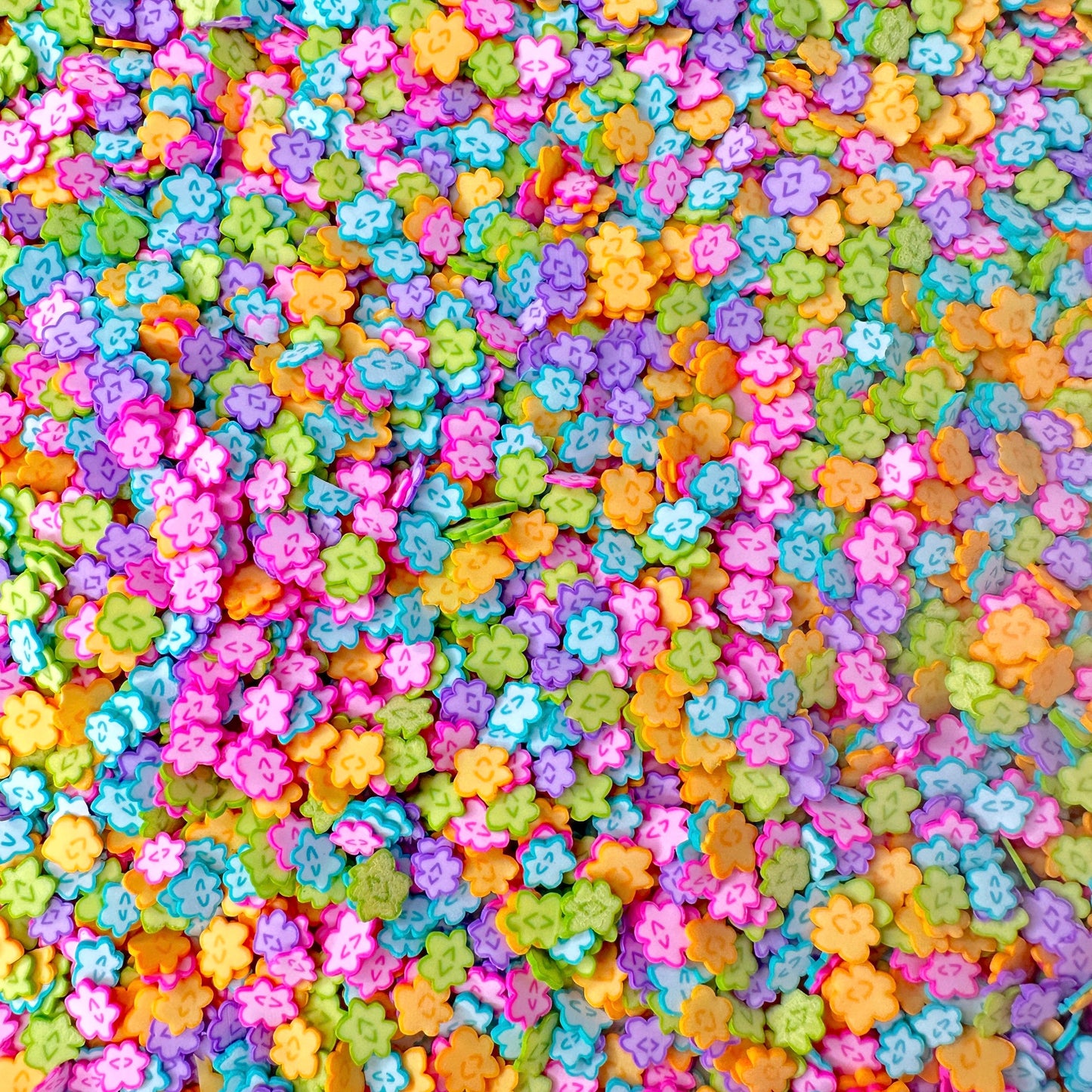 FAKE Mix Japanese Star Candy Food Polymer Clay Sprinkle (NOT EDIBLE, 5MM/10MM)