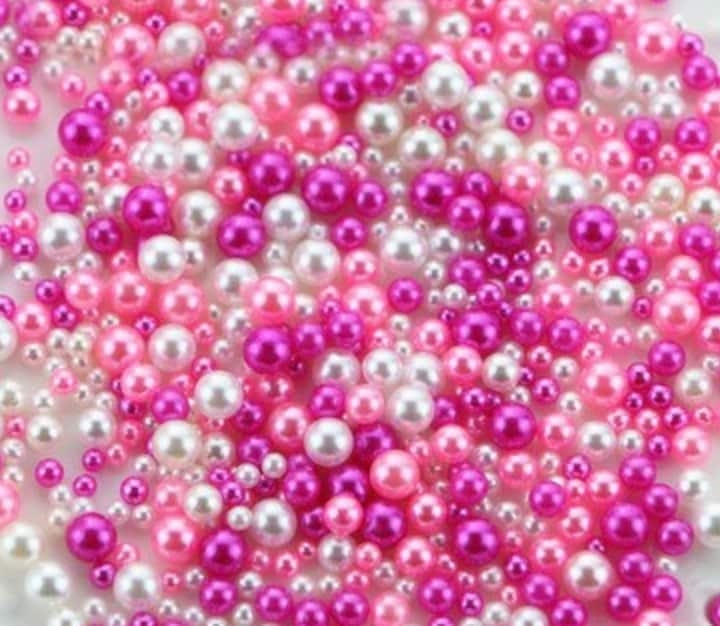 FAKE Mixed No Hole Rose Pearls (2.5MM-5MM; NOT EDIBLE) D12-01