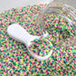 FAKE Multi Colored Heart Polymer Clay Sprinkle (NOT EDIBLE) D30-03