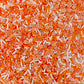 FAKE Orange Peppermint with Rhinestones Polymer Clay Sprinkle Mix (NOT EDIBLE)