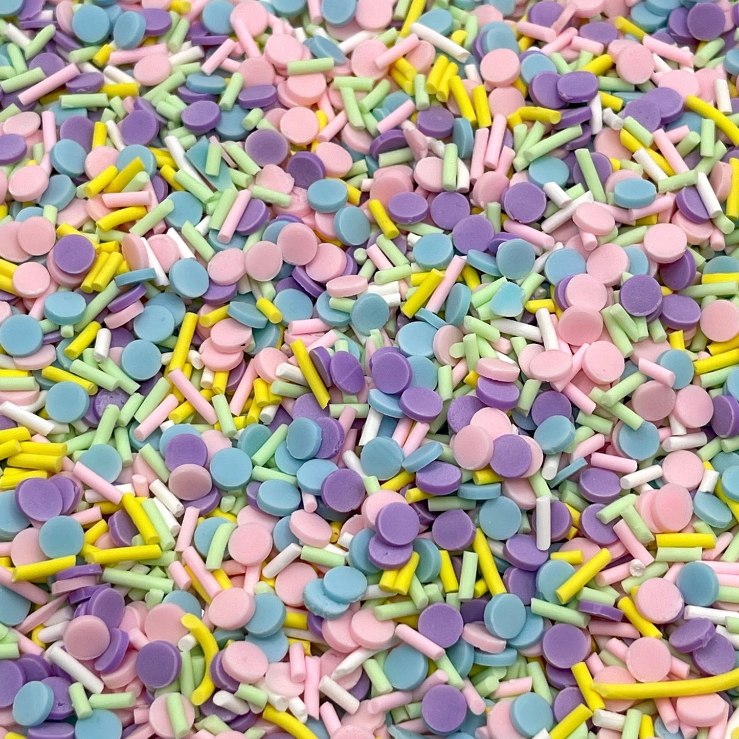 FAKE Pastel Dots and Sprinkles Polymer Clay Sprinkle Mix (NOT EDIBLE) D6-16