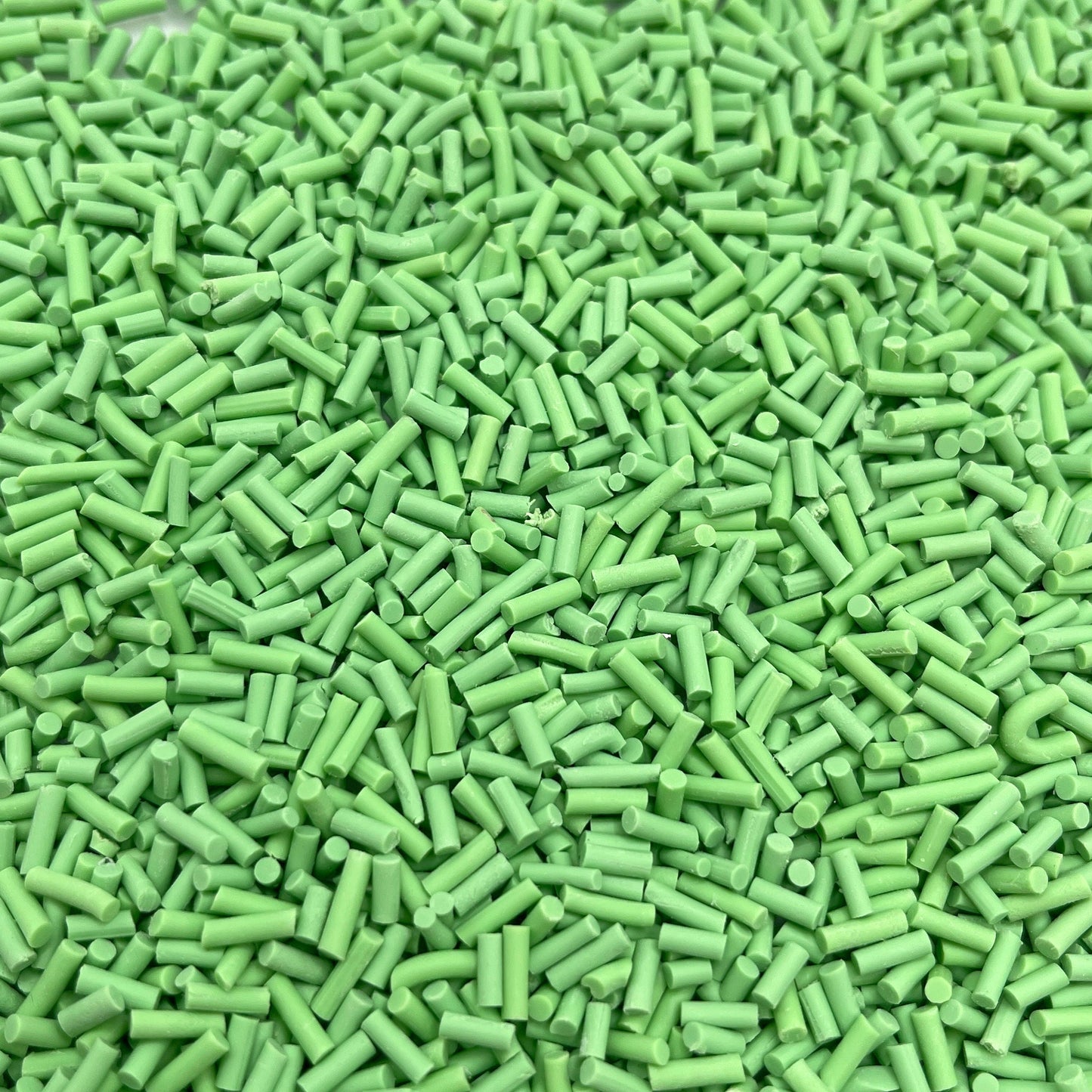 FAKE Pastel Green Light Green Polymer Clay Sprinkle Pieces (NOT EDIBLE) D16-22