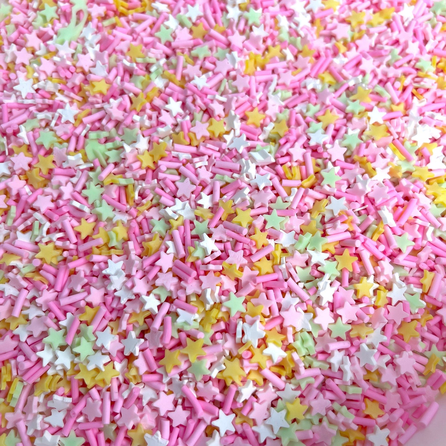 FAKE Pastel Star Polymer Clay Sprinkle Mix (NOT EDIBLE) D32-19