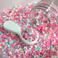 FAKE Pink Blue Mouse, Animal Polymer Clay Sprinkle Mix (NOT EDIBLE) D31-05