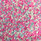 FAKE Pink Blue Mouse, Animal Polymer Clay Sprinkle Mix (NOT EDIBLE) D31-05