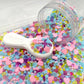 Pink Blue Love w/Translucent Pearl Polymer Clay Sprinkle (NOT EDIBLE) D4-04