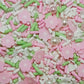 FAKE Pink Flower Pearls, Floral Polymer Clay Sprinkles Mix (NOT EDIBLE) D5-02