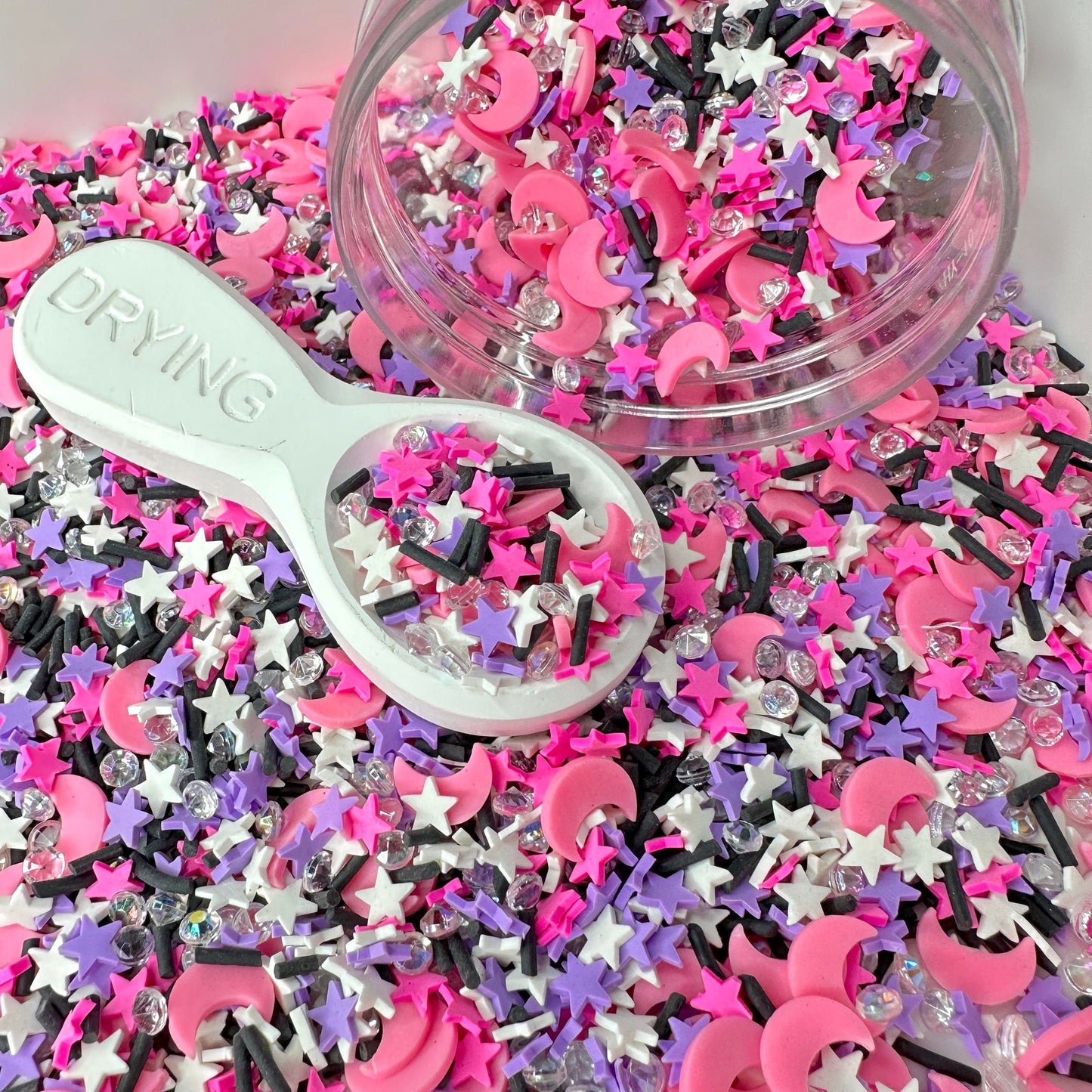 FAKE Pink Galaxy Polymer Clay Sprinkle Mix (NOT EDIBLE) D2-19