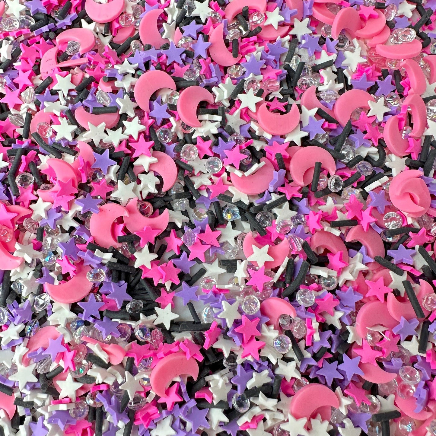 FAKE Pink Galaxy Polymer Clay Sprinkle Mix (NOT EDIBLE) D2-19