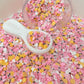 Pink Halloween Pumpkin Mix Polymer Clay Sprinkle (NOT EDIBLE) D37-25