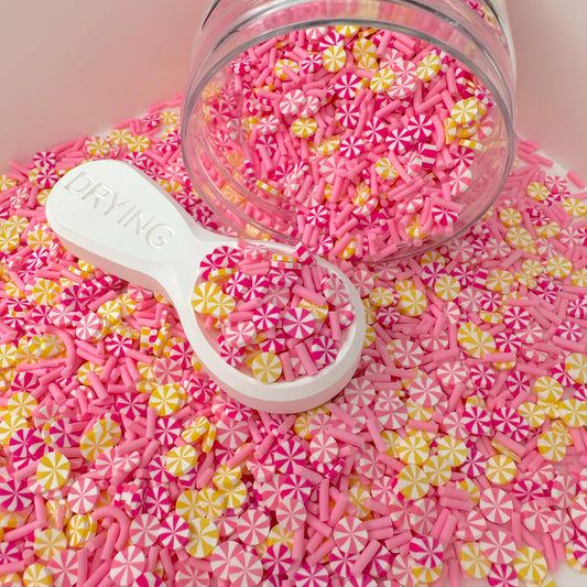 FAKE Pink Lemonade Peppermint Mix Polymer Clay Sprinkle (NOT EDIBLE) D35-23