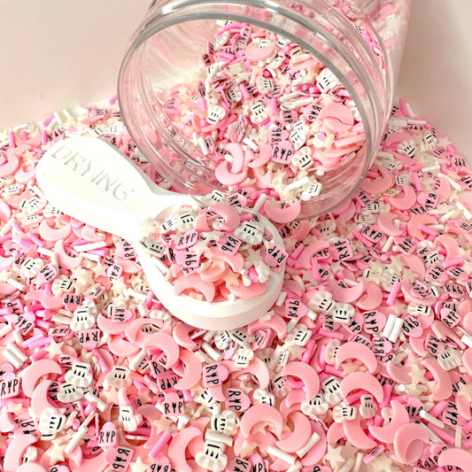 FAKE Pink Mousey Themed Tombstone Polymer Clay Sprinkle (NOT EDIBLE)