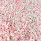 FAKE Pink Paw Print, Animal Polymer Clay Sprinkle Mix (NOT EDIBLE)  D26-24