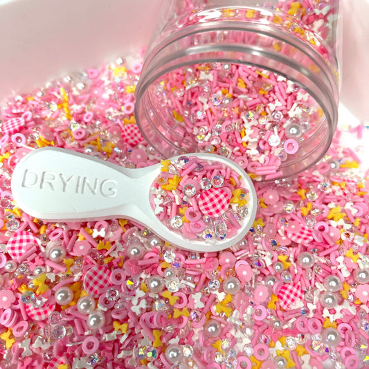 FAKE Pink Picnic Polymer Clay Sprinkle and Pearl Mix (NOT EDIBLE)  D43-01