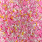 FAKE Pink Picnic, Food Polymer Clay Sprinkle Pearl Mix (NOT EDIBLE) D43-01