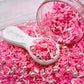 FAKE Pink Rose Pearl, Floral Polymer Clay Sprinkle Mix (NOT EDIBLE) D3-23