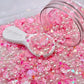 Pink Shell Pearl Polymer Clay Sprinkle Mix (NOT EDIBLE) D3-12