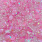 FAKE Pink Shell Pearl Polymer Clay Sprinkle Mix (NOT EDIBLE) D3-12