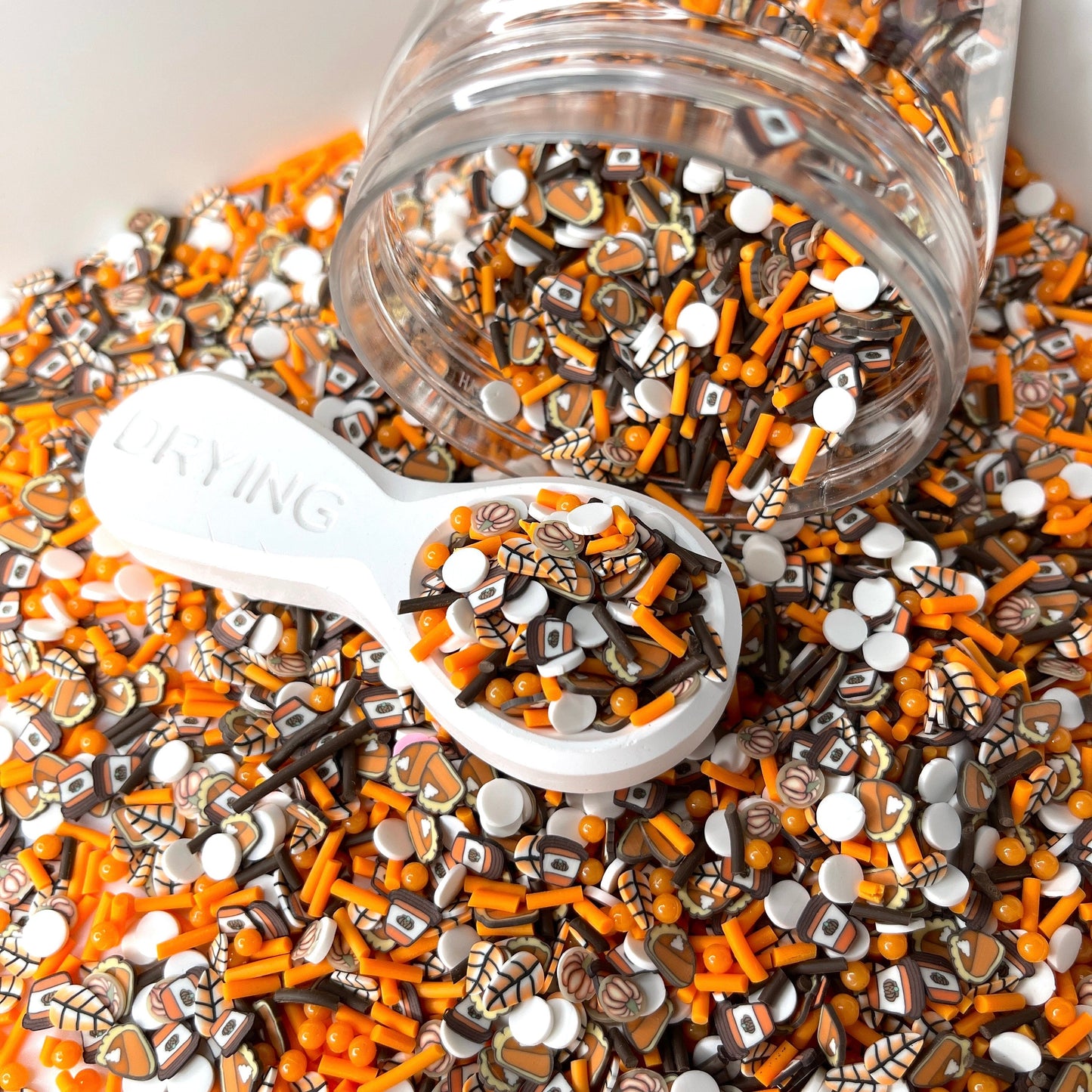 Pumpkin Spice Mix, Food Polymer Clay Sprinkle (NOT EDIBLE) D44-14