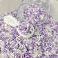 FAKE Purple and White Peppermint Themed Polymer Clay Sprinkle (NOT EDIBLE)