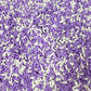 FAKE Purple White Themed Polymer Clay Sprinkle Pieces Mix (NOT EDIBLE) D1-04