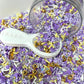 Purple Shell Hearts, Ocean Polymer Clay Sprinkle Mix (NOT EDIBLE) D43-20
