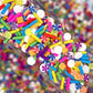 Rainbow Colorful Peppermint Polymer Clay Sprinkle (NOT EDIBLE) D8-17