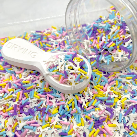 FAKE Rainbow Short Unicorn, Animal Polymer Clay Sprinkles Mix (NOT EDIBLE) D4-35