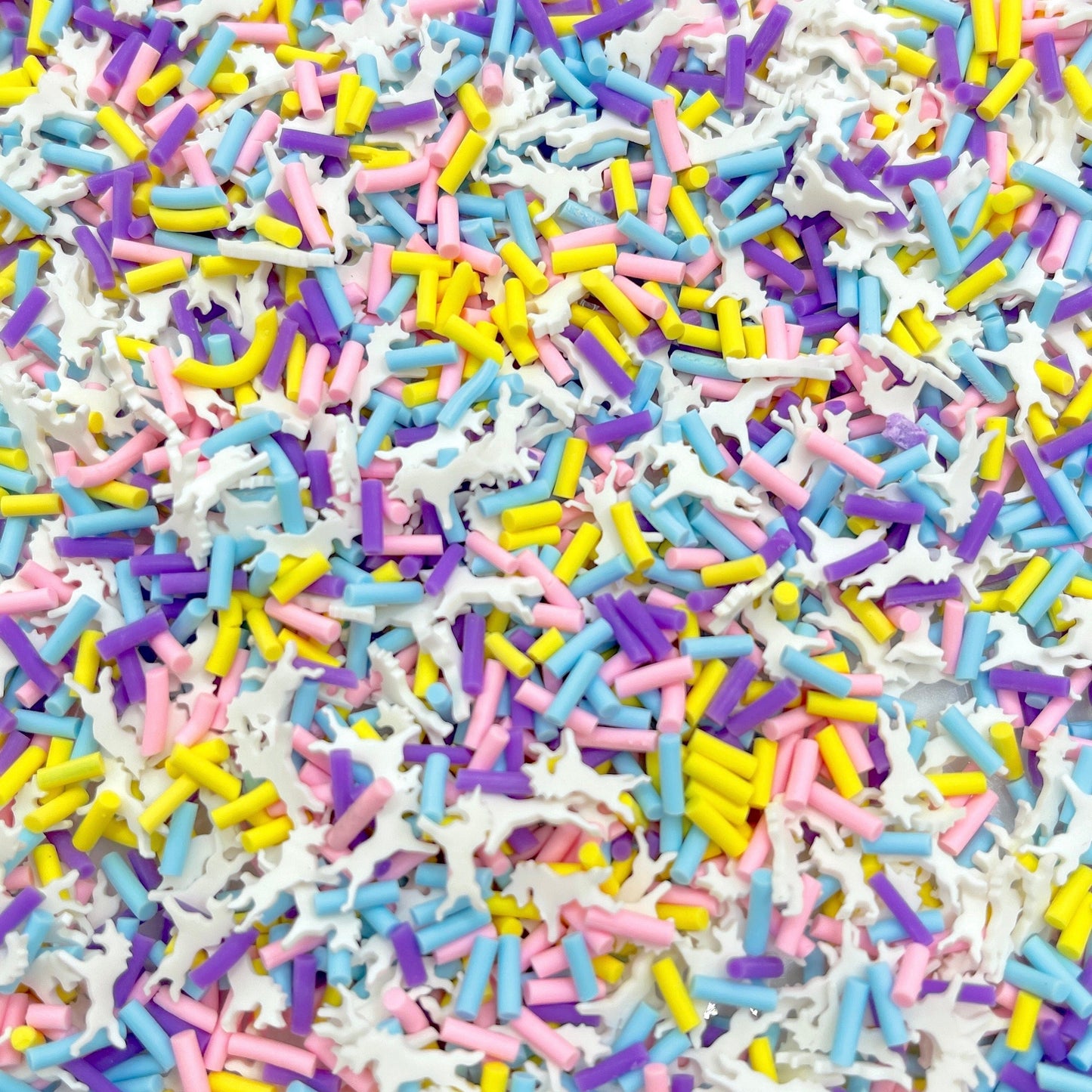 FAKE Rainbow Short Unicorn Polymer Clay Sprinkles Mix (NOT EDIBLE) D4-35