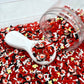 FAKE Red Paw, Animal Polymer Clay Sprinkle Mix (NOT EDIBLE) D15-10
