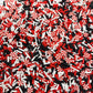 FAKE Red Black Peppermint Candy Polymer Clay Sprinkle Mix (NOT EDIBLE) D3-16