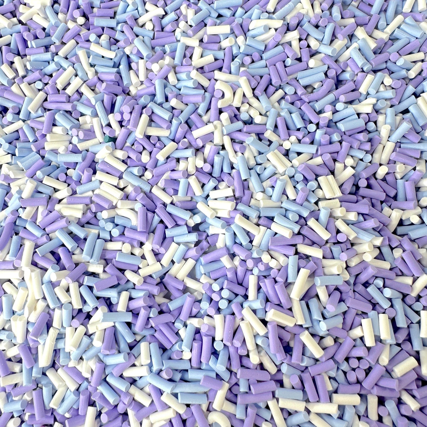 FAKE Retro Blue Purples Polymer Clay Sprinkle Pieces Mix (NOT EDIBLE) D1-03